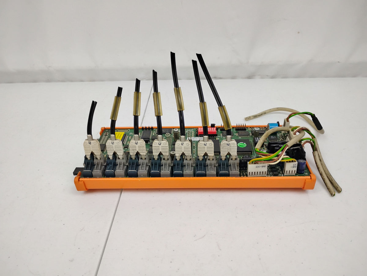 Emhart Tucker Weidmuller Platine E577B-C Rev 2.0 Robot Control Board w/ E486B 2Mb Battery Backup