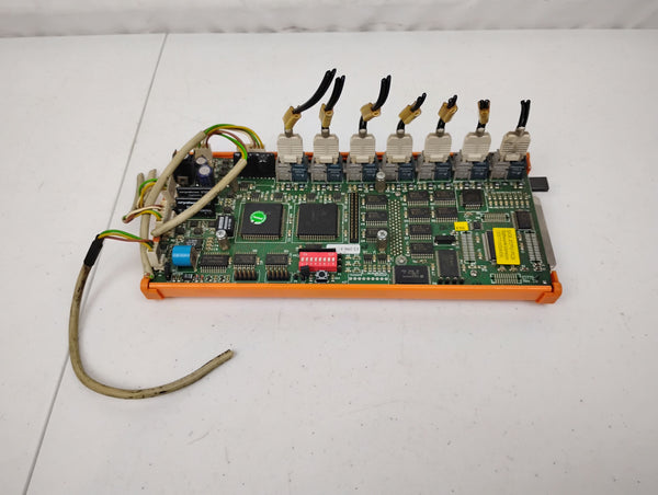 Emhart Tucker Weidmuller Platine E577B-C Rev 2.0 Robot Control Board w/ E486B 2Mb Battery Backup