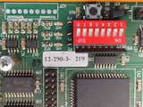 Emhart Tucker Weidmuller Platine E577B-C Rev 2.0 Robot Control Board w/ E486B 2Mb Battery Backup