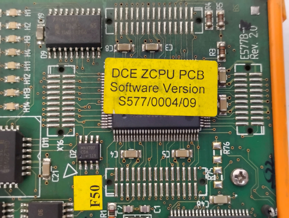 Emhart Tucker Weidmuller Platine E577B-C Rev 2.0 Robot Control Board w/ E486B 2Mb Battery Backup