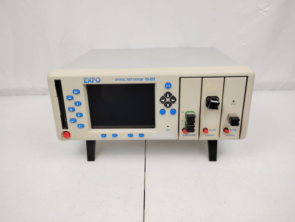 EXFO IQ-203 Optical Test System w/ IQ-1100, IQ-2100, & IQ-3200 | Powers Up