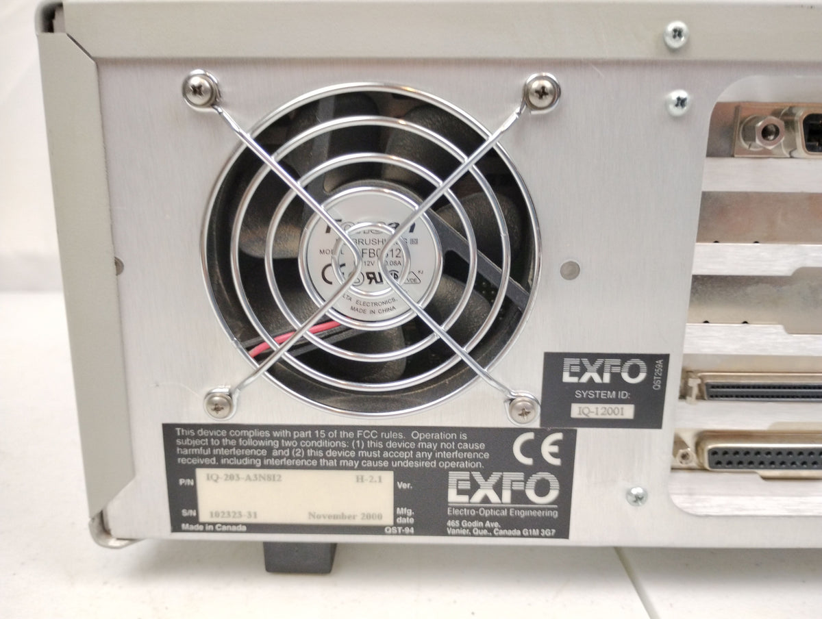 EXFO IQ-203 Optical Test System w/ IQ-1100, IQ-2100, & IQ-3200 | Powers Up