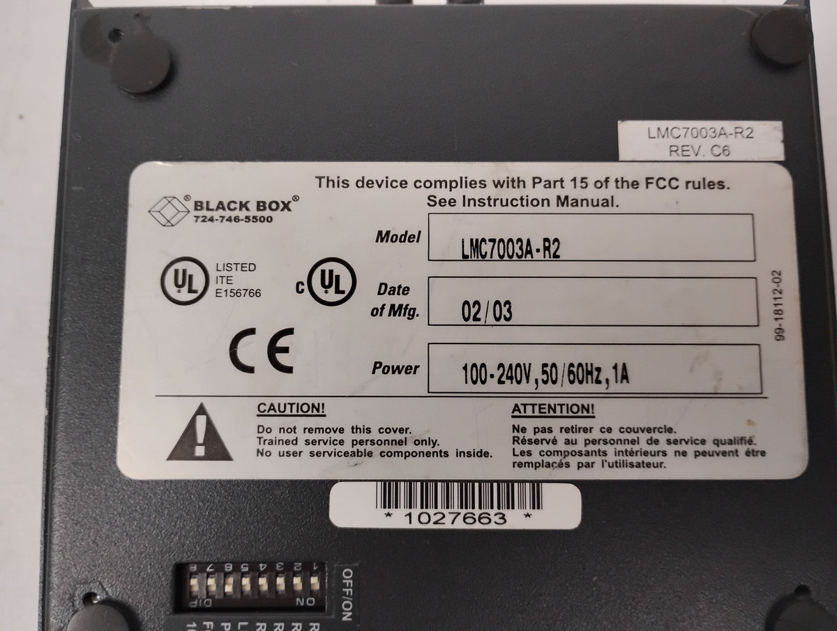 Black Box LMC7003A-R2 Compact Media Converter