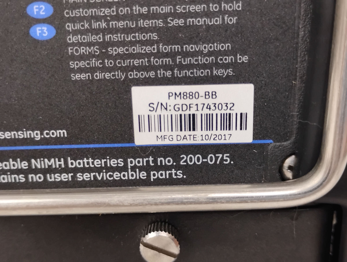 GE Panametrics PM880 Portable Hygrometer | P/N: PM880-BB