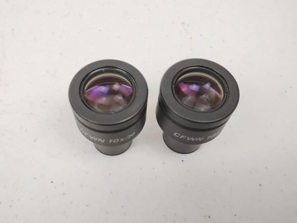 Pair Of Nikon CFWN 10X/20 Widefield Microscope Eyepieces 23mm Labophot Optiphot