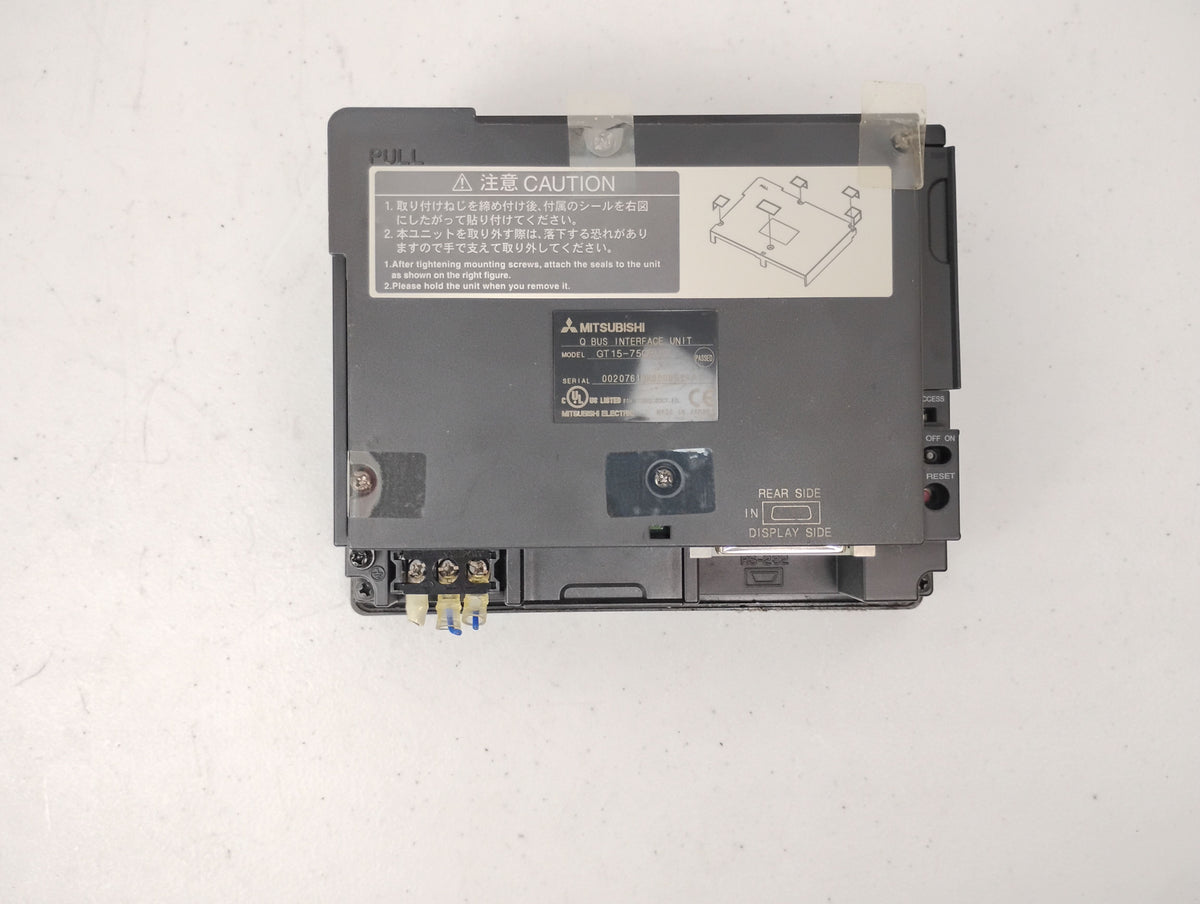 Mitsubishi GT1555-QTBD GOT1000 Operator Terminal w/ GT15-75QBUSL Interface Unit