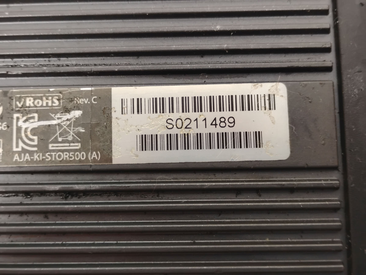 AJA KI-STOR500-R0 500GB HDD Hard Drive Storage Module For Ki Pro