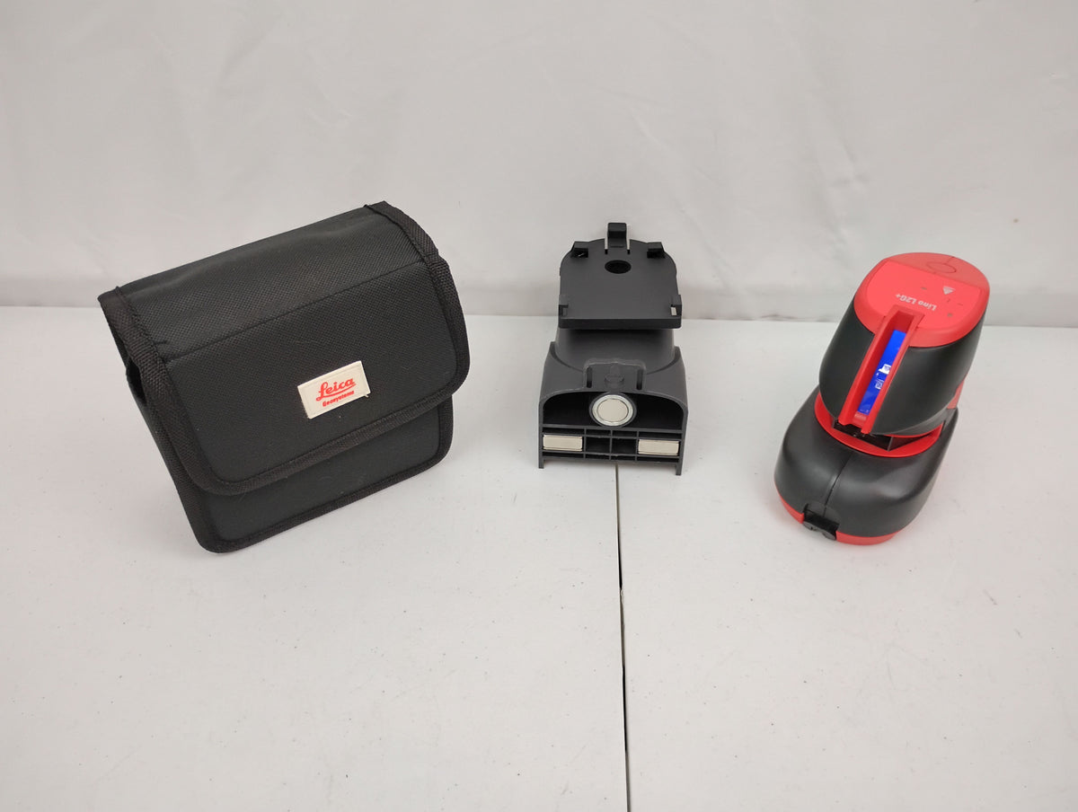 Leica Lino L2G+ Green Beam Cross Line Laser w/ Stand, Target, & Case