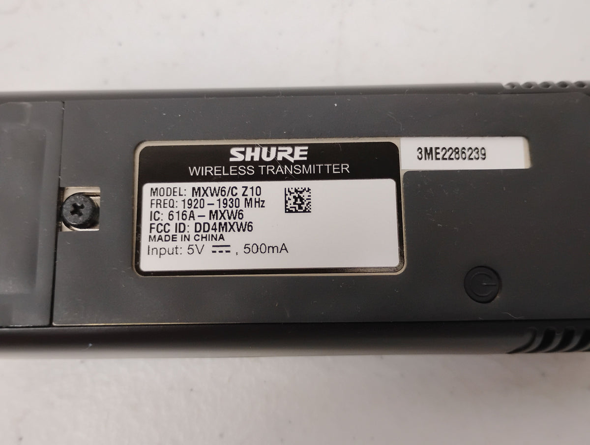 Shure MXWNCS8 8-Port Charging Station with x8 MXW6/C Z10 Transmitter Microphones
