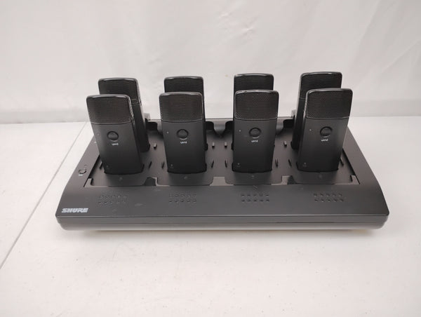 Shure MXWNCS8 8-Port Charging Station with x8 MXW6/C Z10 Transmitter Microphones