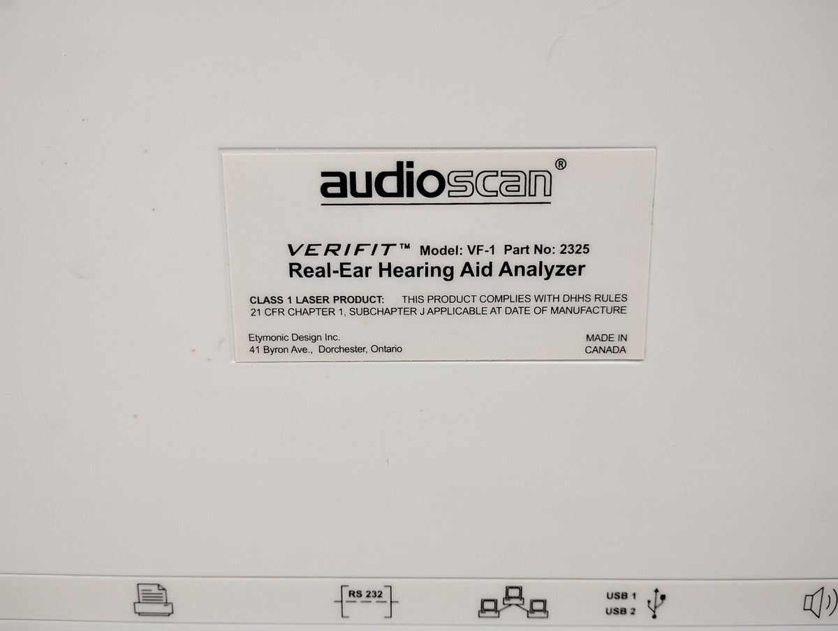 Audioscan Verifit VF-1 Real Ear Hearing Aid Analyzer | P/N: 2325