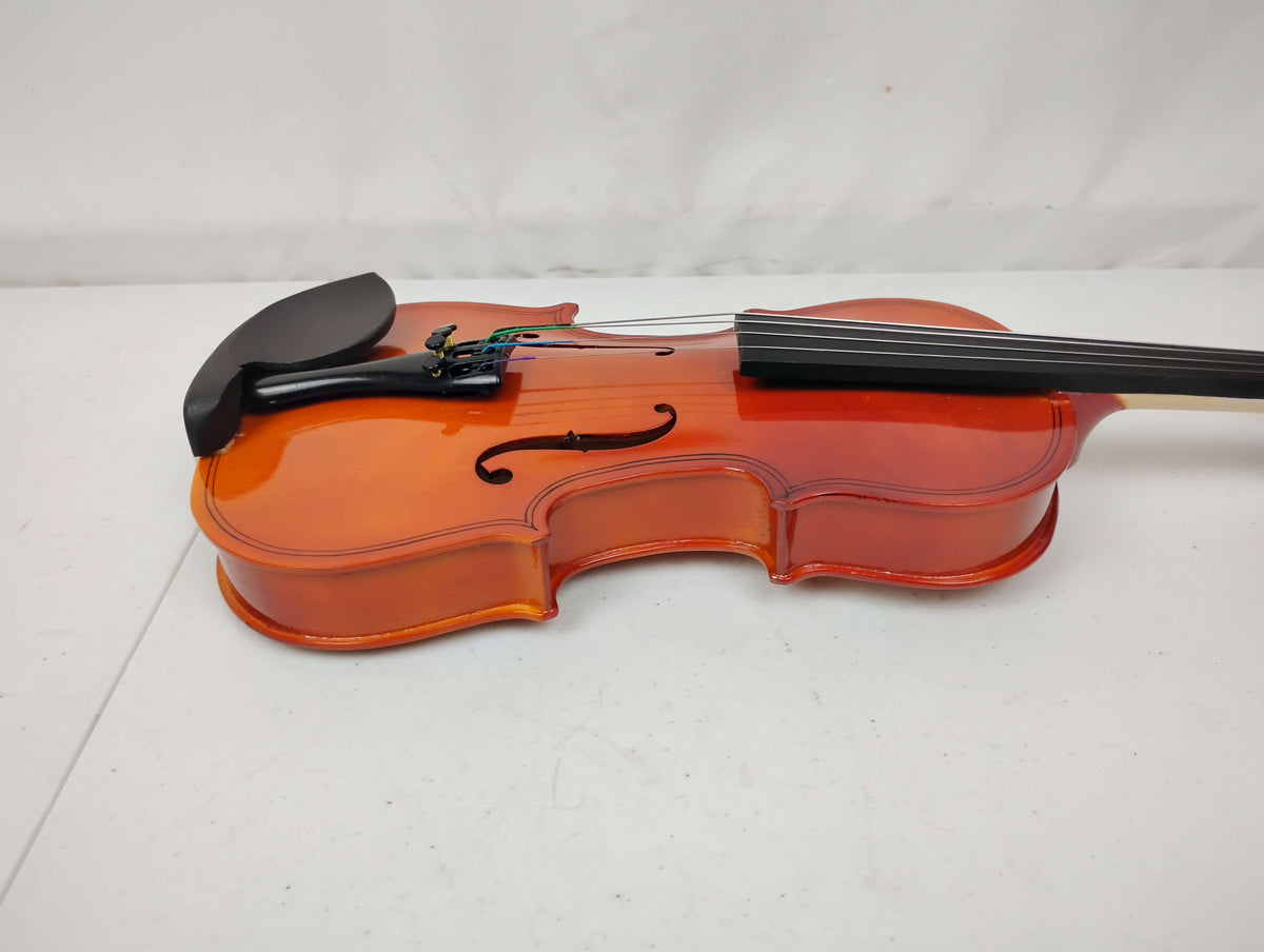 Violin 4/4 Full Size Kit, Violin Fiddle Set for Beginner Adults with Rosewood Bow & Case