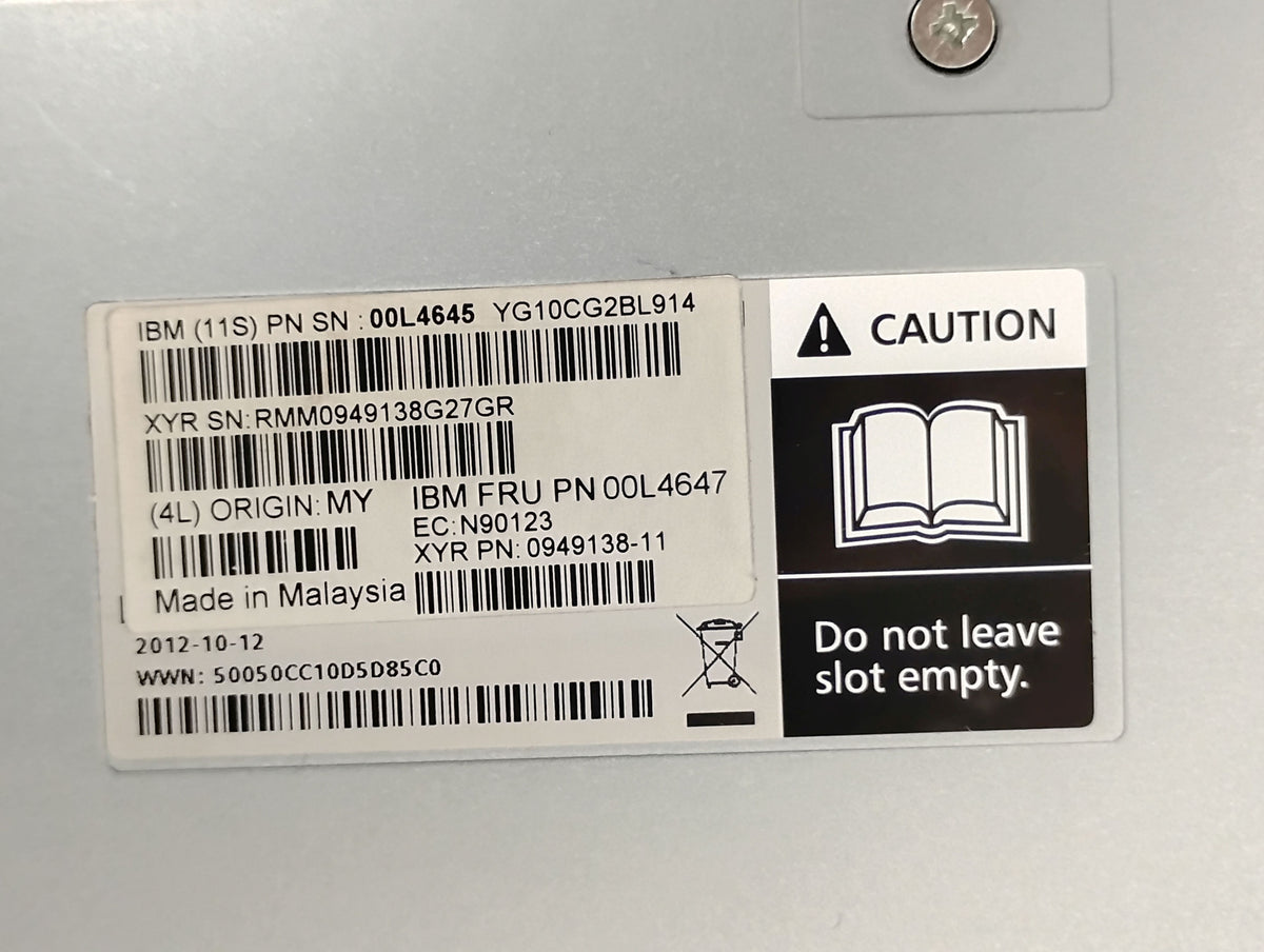 IBM 00L4647 00L4645 Storwize V7000 8GB FC SAN Controller Module