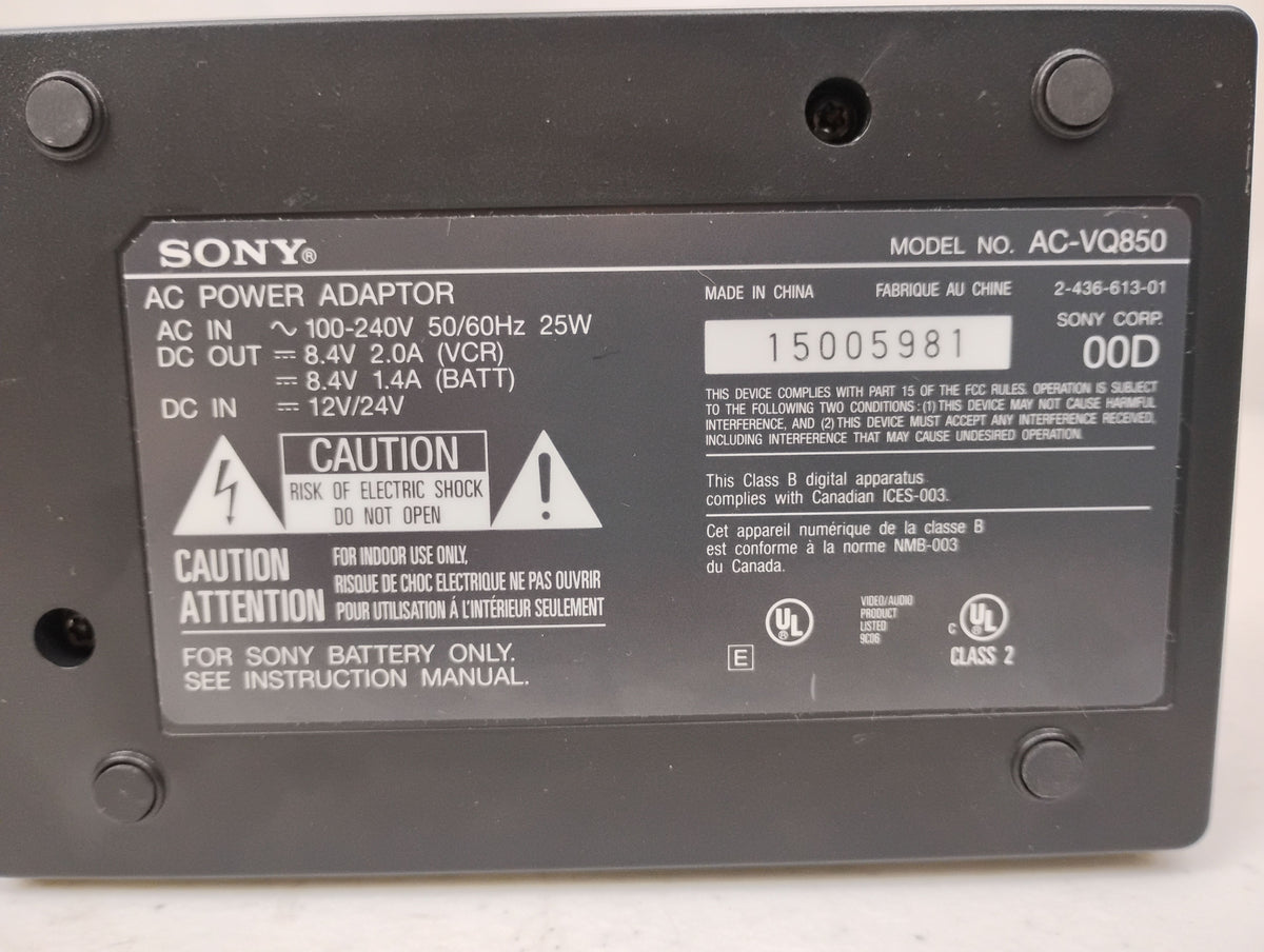 Sony AC-VQ850 AC Adapter Charger