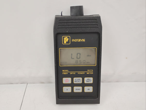 Photodyne 18XTA Fiber Optic Power Meter w/ Soft Carry Case
