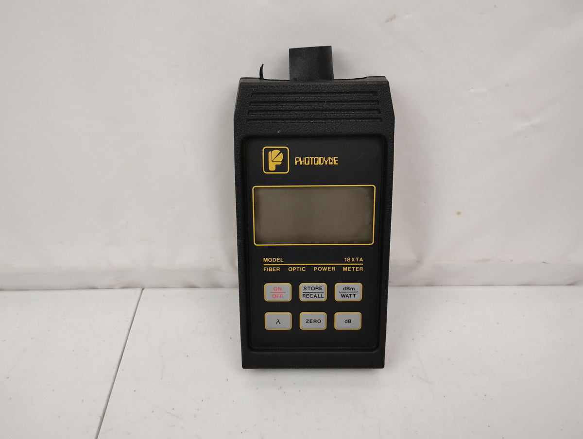 Photodyne 18XTA Fiber Optic Power Meter w/ Soft Carry Case