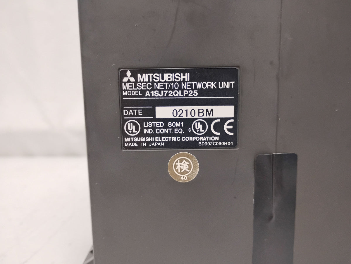 Mitsubishi A1SJ72QLP25 Melsec NET/10 Network Unit PLC Module