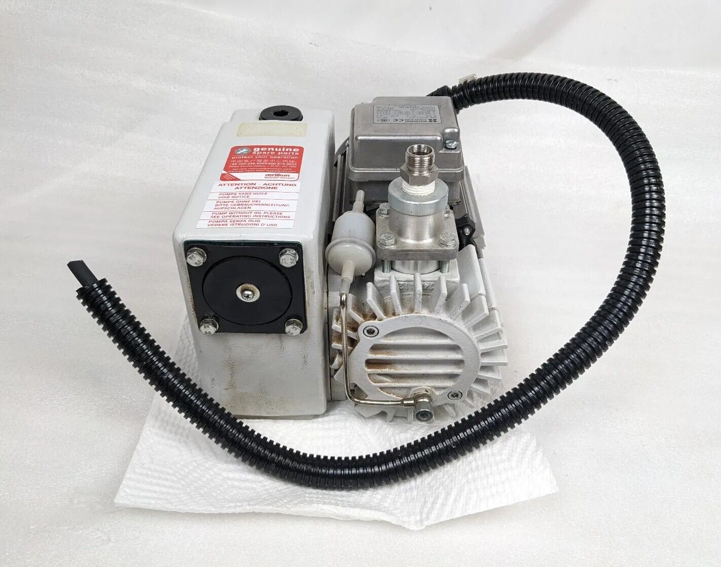 Oerlikon Leybold Sogevac SV16B Vacuum Pump | Cut Power Cord