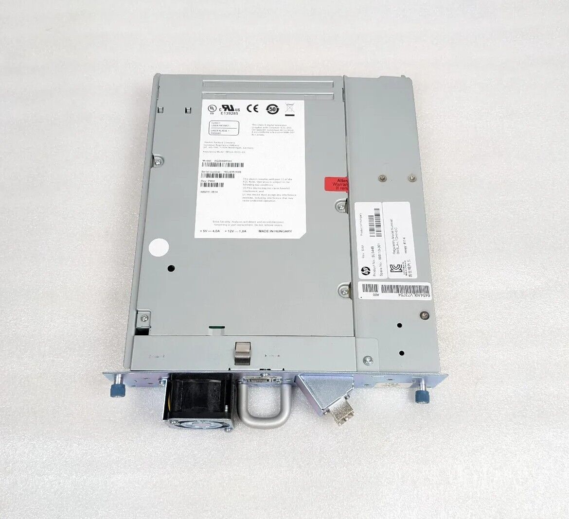 HP LTO 5 AQ294B#103 BL544B LTO HH FC Tape Drive