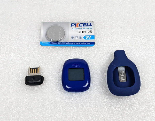 Fitbit Zip Activity Tracker Steps Calories w/ Clip & Dongle | Blue | Pwr Tested