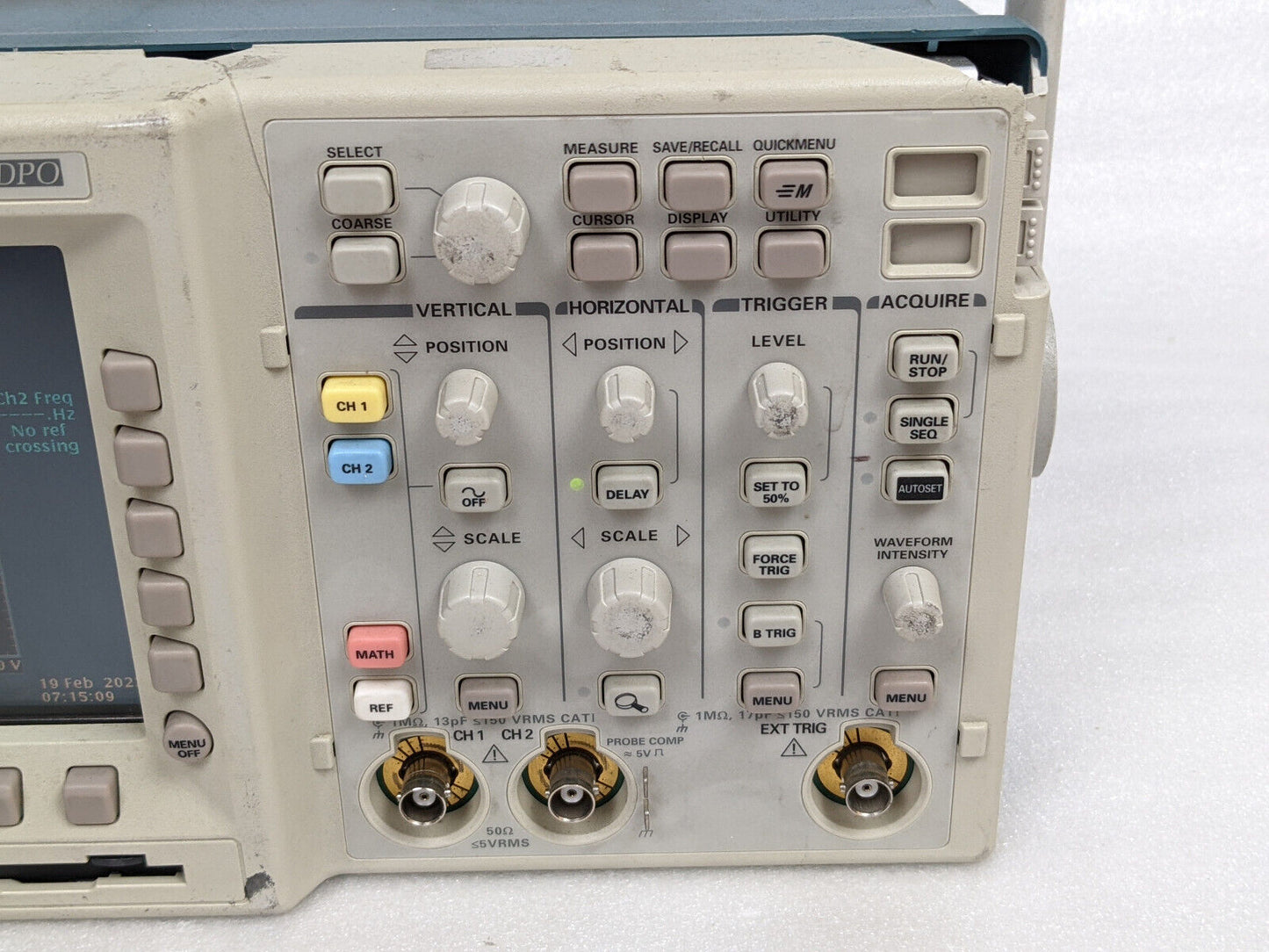 Tektronix TDS3032 2 Channel 300MHz 2.5 GS/s Digital Oscilloscope | Shell Damage