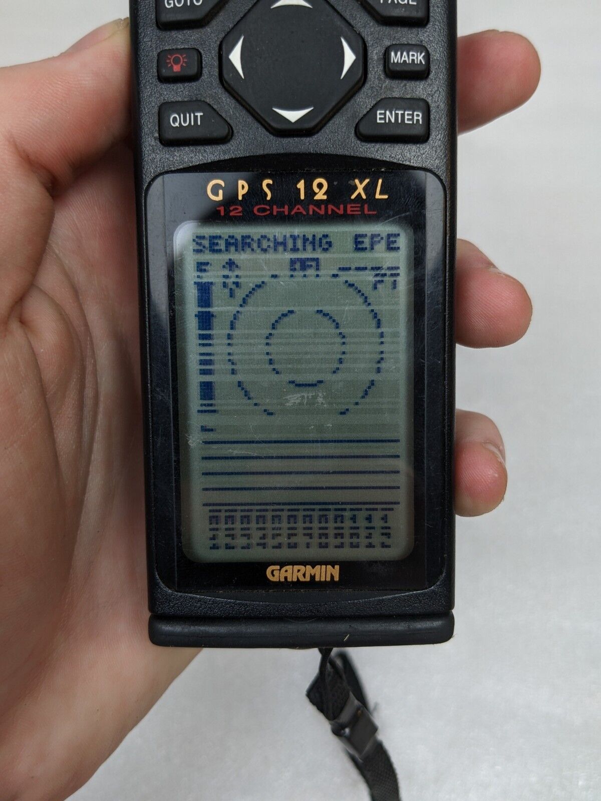 For Parts/Repair | Garmin GPS 12XL Handheld GPS - Fishing Hunting Hiking - Lots of Lines in Display