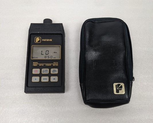 Photodyne 18XTA Fiber Optic Power Meter w/ Soft Carry Case