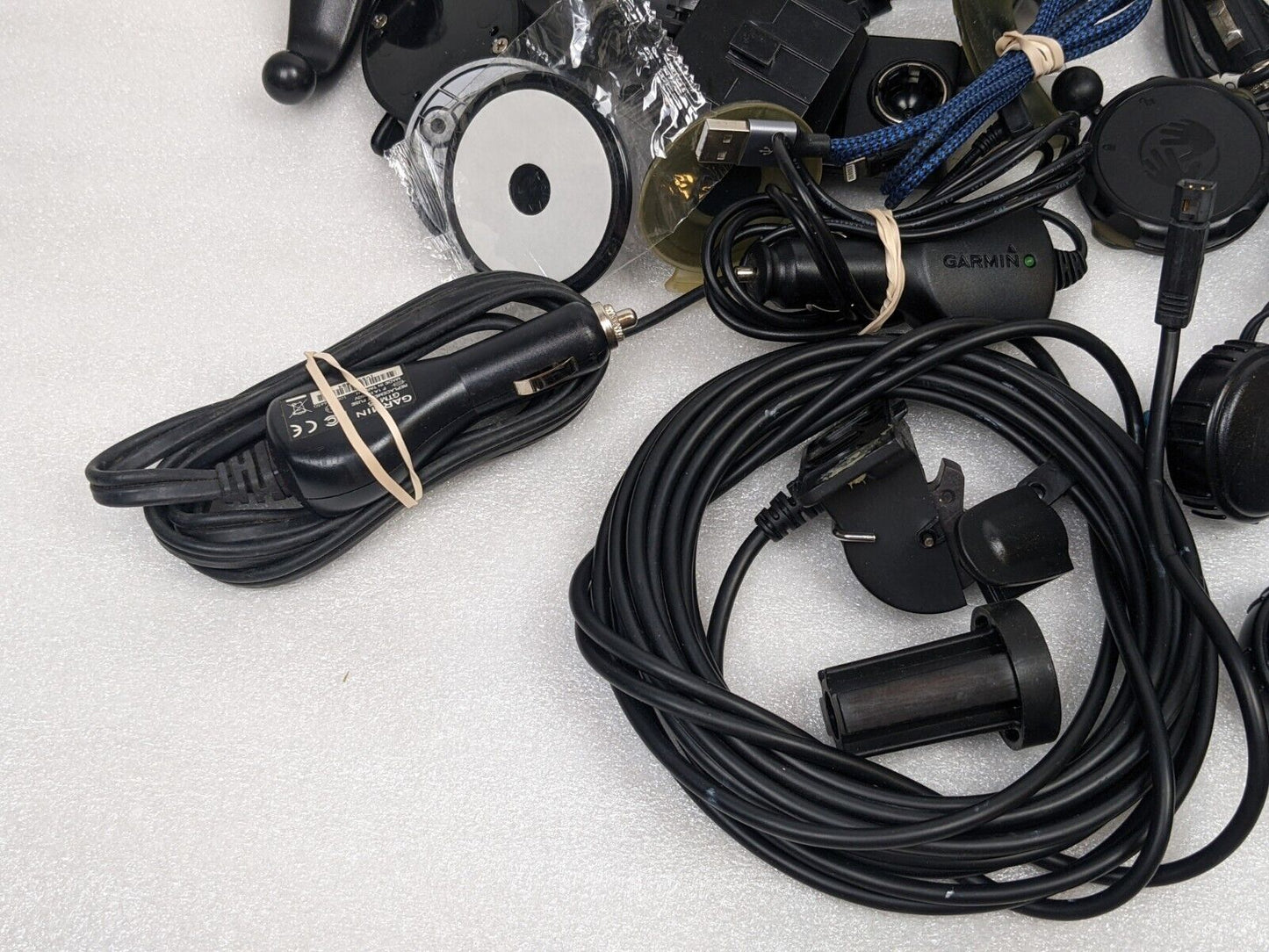 For Parts/Repair | Lot of Garmin Chargers, Mount, Cables, Covers, & More - Navigator & Marine