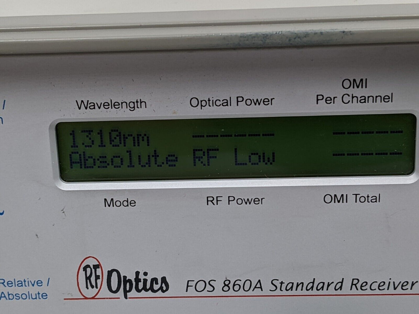 RF Optics FOS 860A Standard Optical Receiver