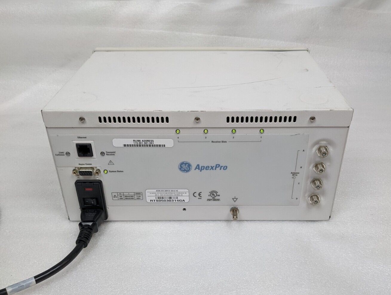 GE ApexPro RCVR Subsystem 560-614 mhz Telelemetry Receiver