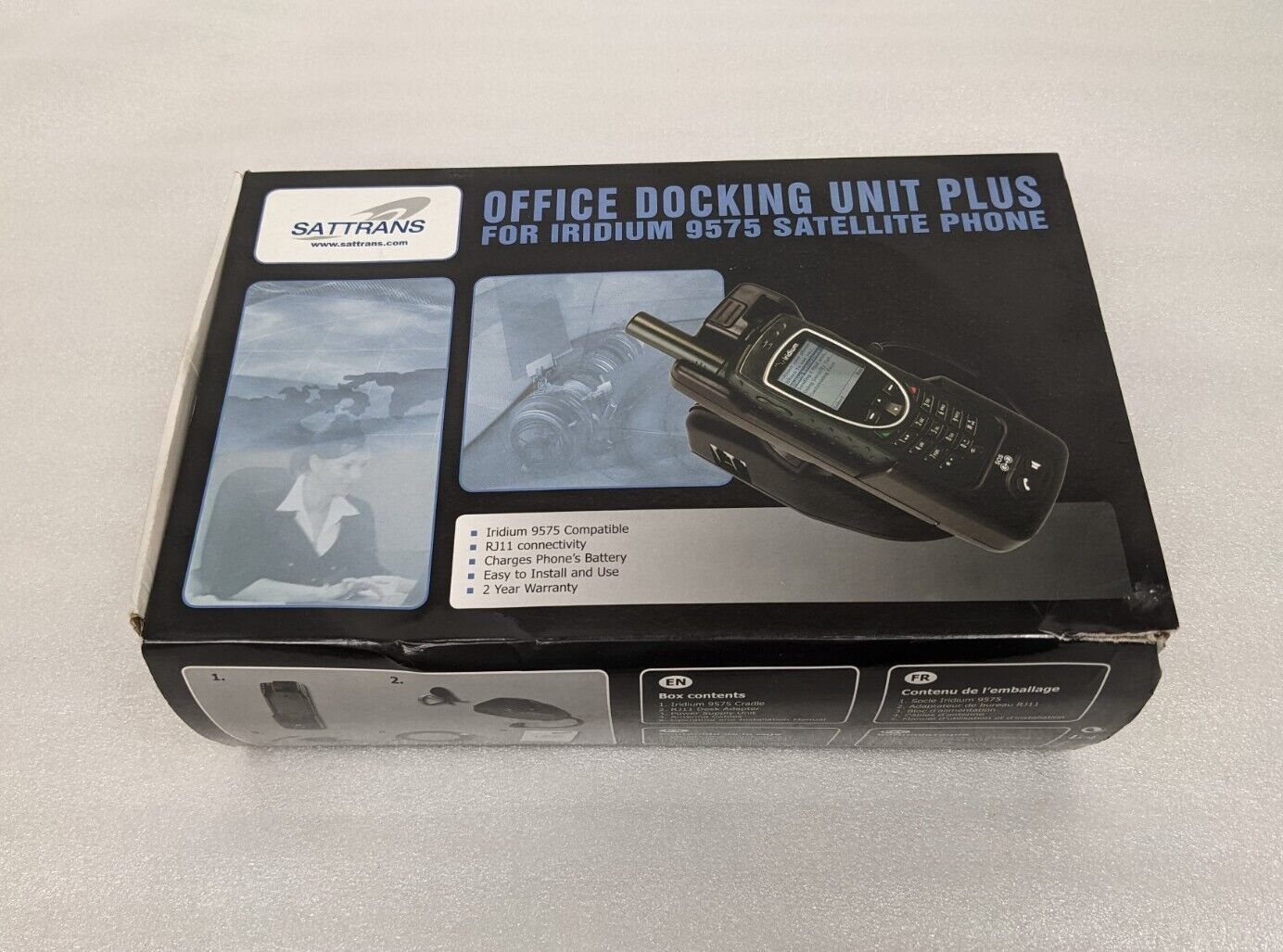 Sattrans Iridium 9575 Office Docking Unit Plus for Iridium 9575 Satellite Phone