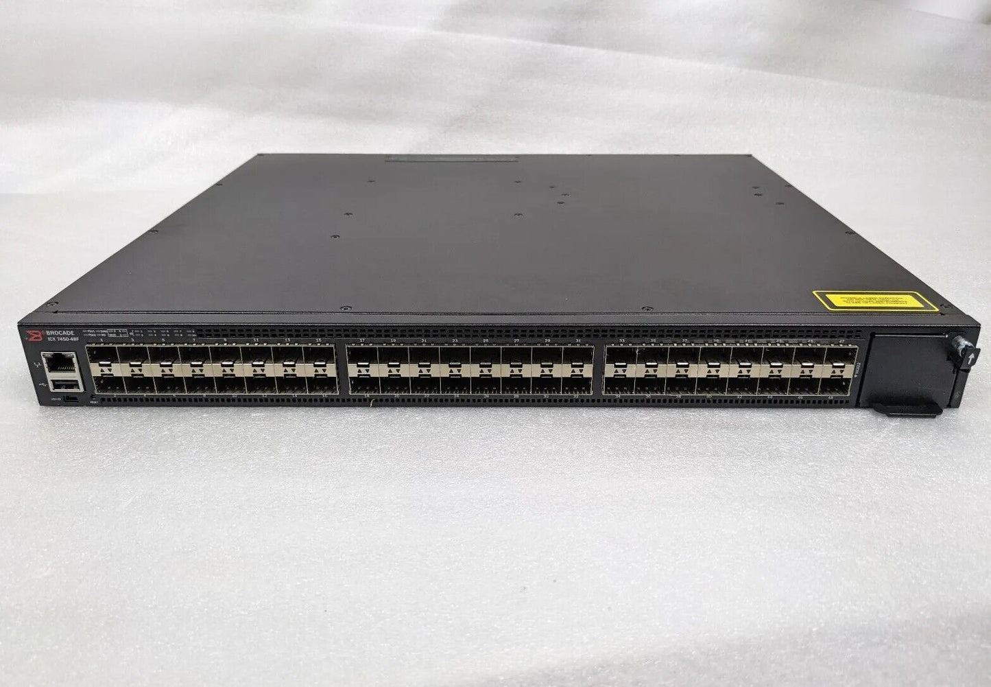 Brocade ICX7450-48F 48 Port 10Gb SFP+ Gigabit Ethernet Managed Switch Dual PSU