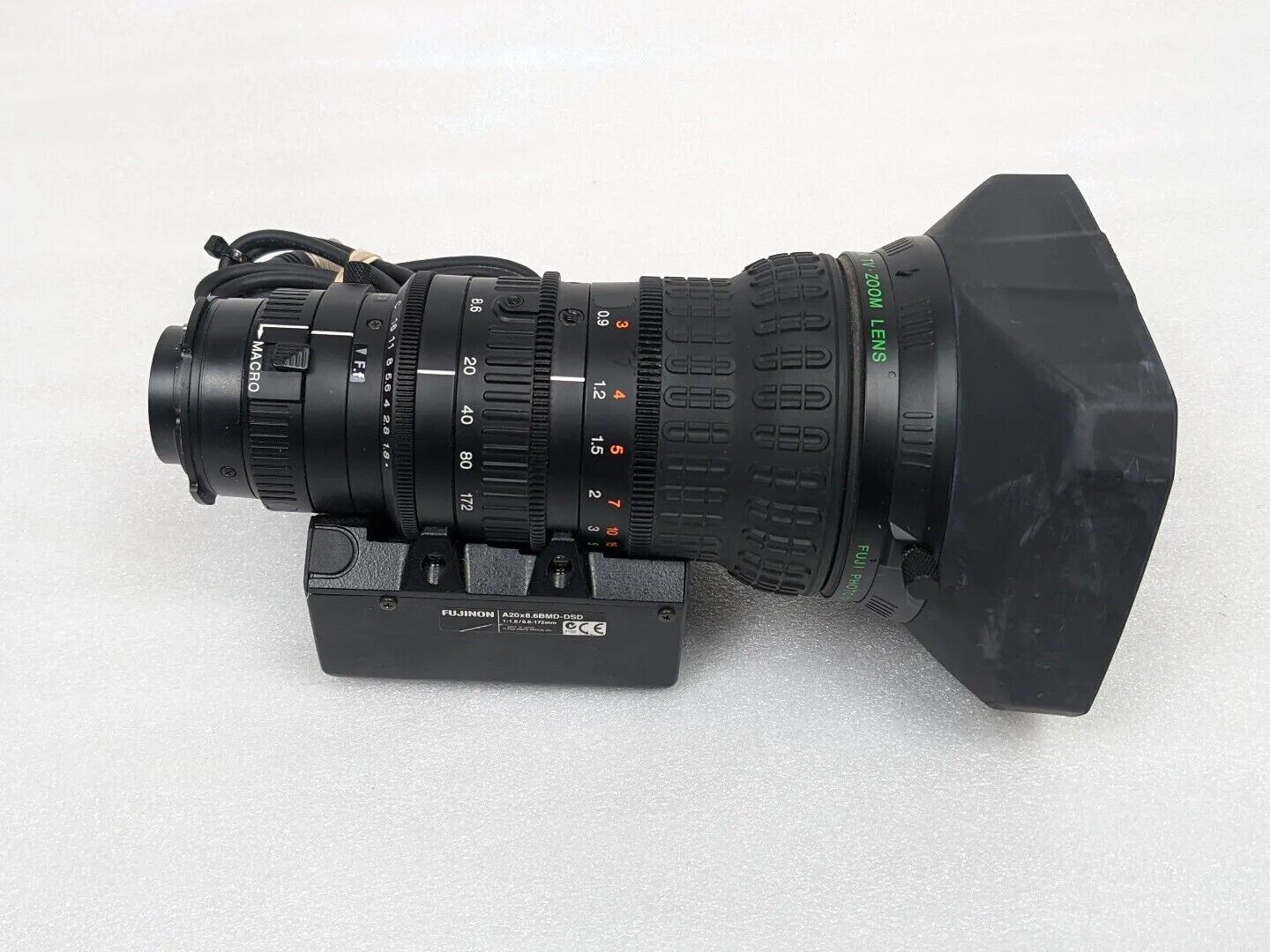 Fujinon A20x8.6BMD-DSD 1:1.8/ 8.6-172mm Telephoto TV Zoom Lens