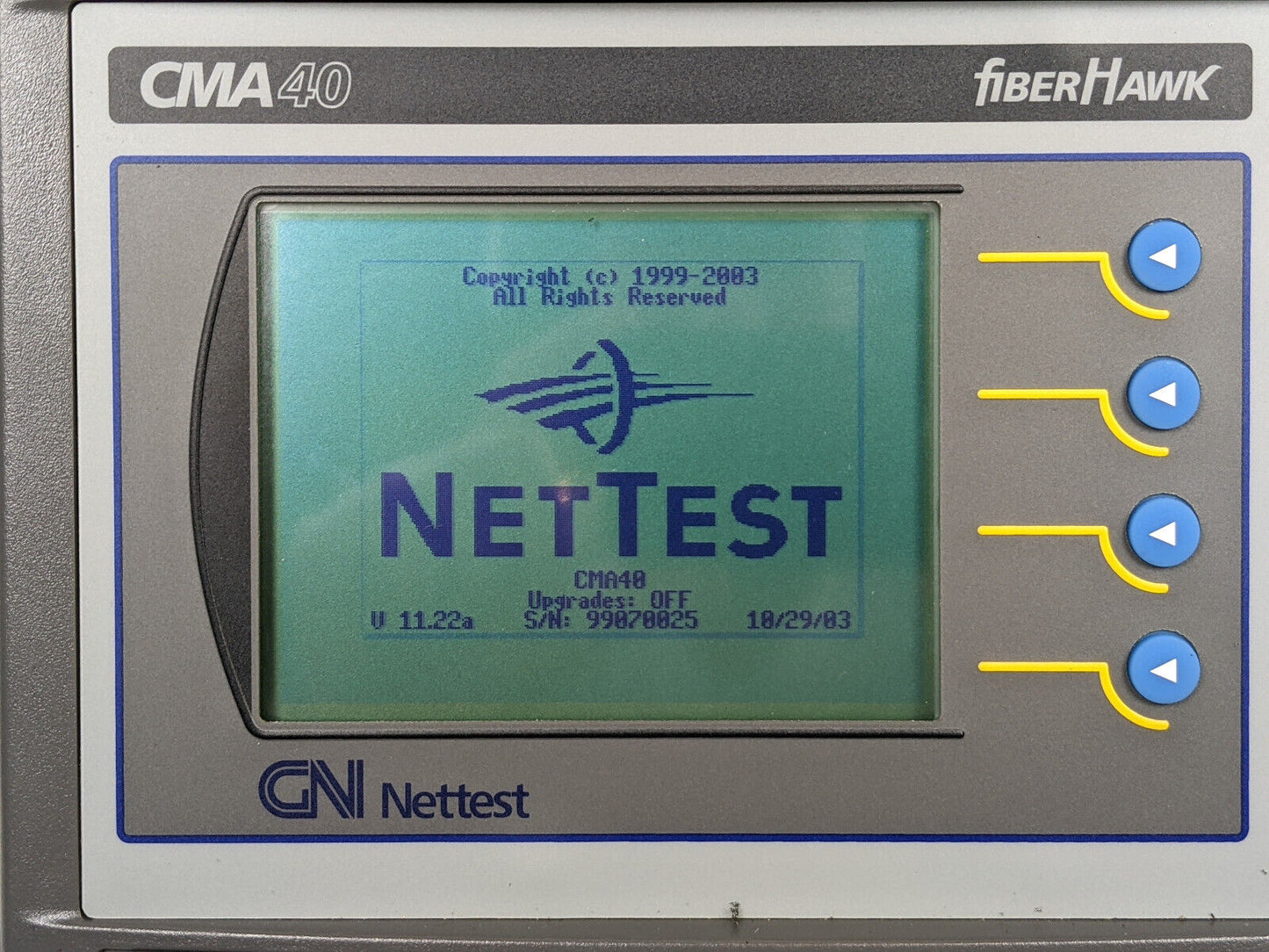 GN Nettest CMA40 FiberHawk | GN Nettest CMA4015 Fiber Optic Tester w/ Case