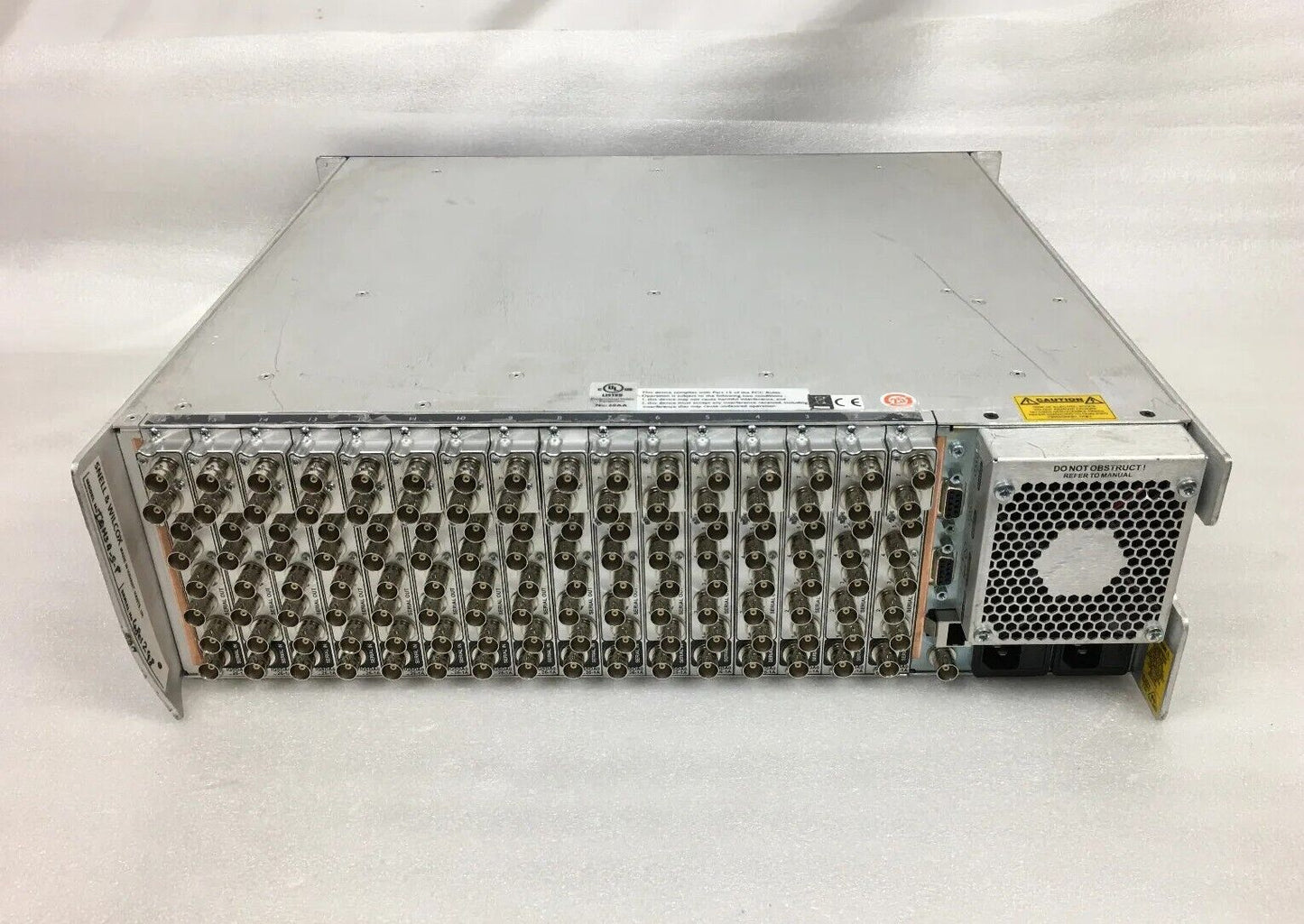 Snell & Wilcox IQ Modular QH3A-S-P Enclosure w/ x16 IQSDA01, x1 IQRCIF, x2 IQMOD