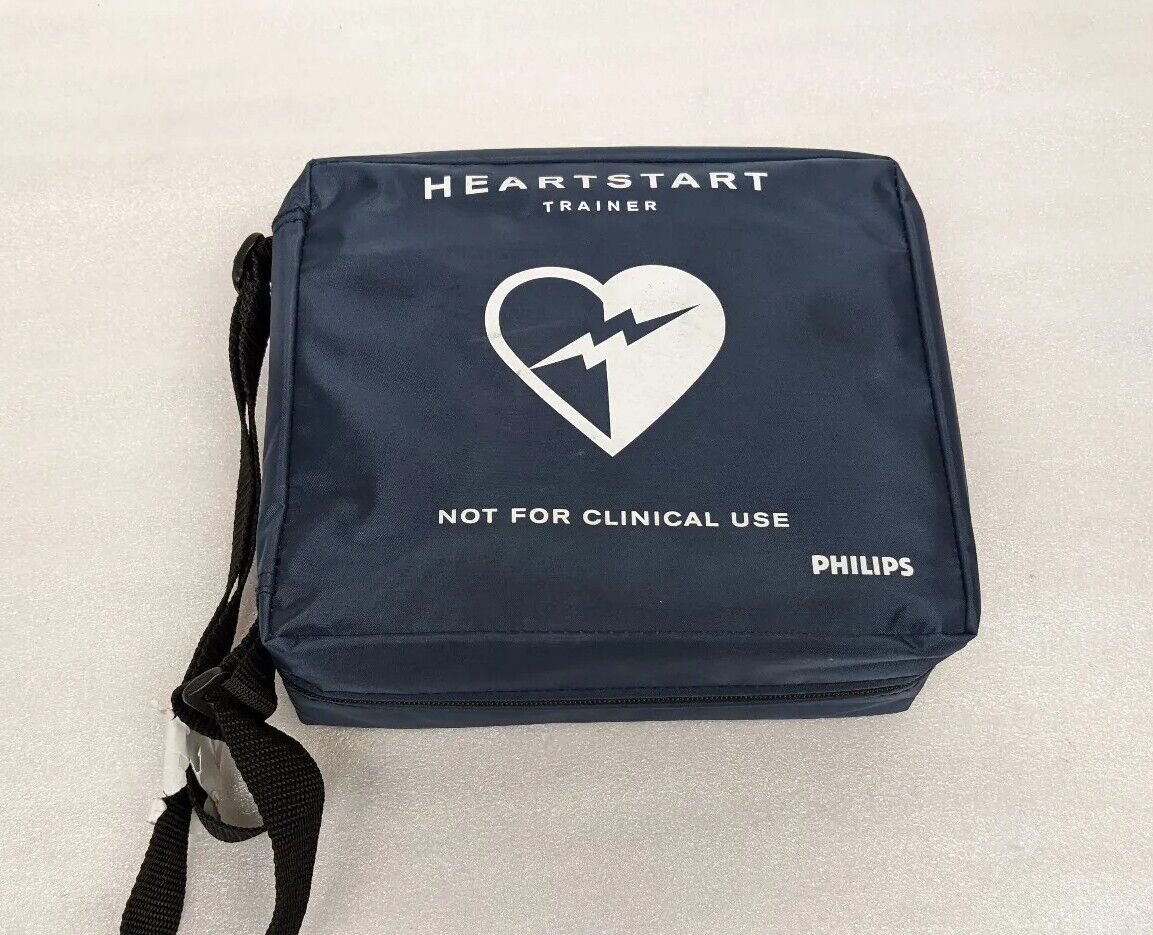 Philips Heartstart FRX AED Trainer w/ Training Pads and Case