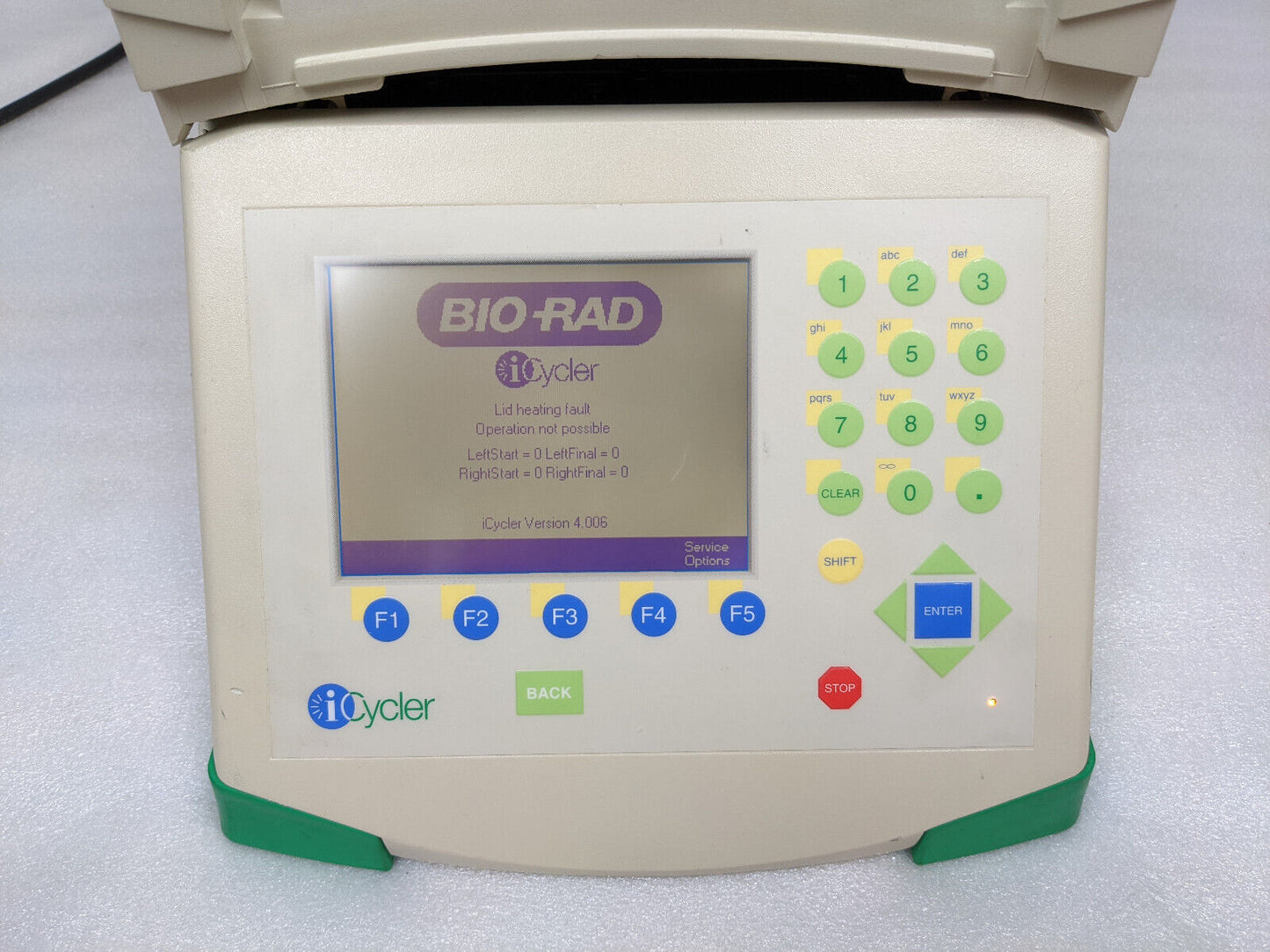 For Parts/Repair | Bio-Rad iCycler Thermal Cycler w/ iQ5 Real Time PCR Optical Module | Heat Err