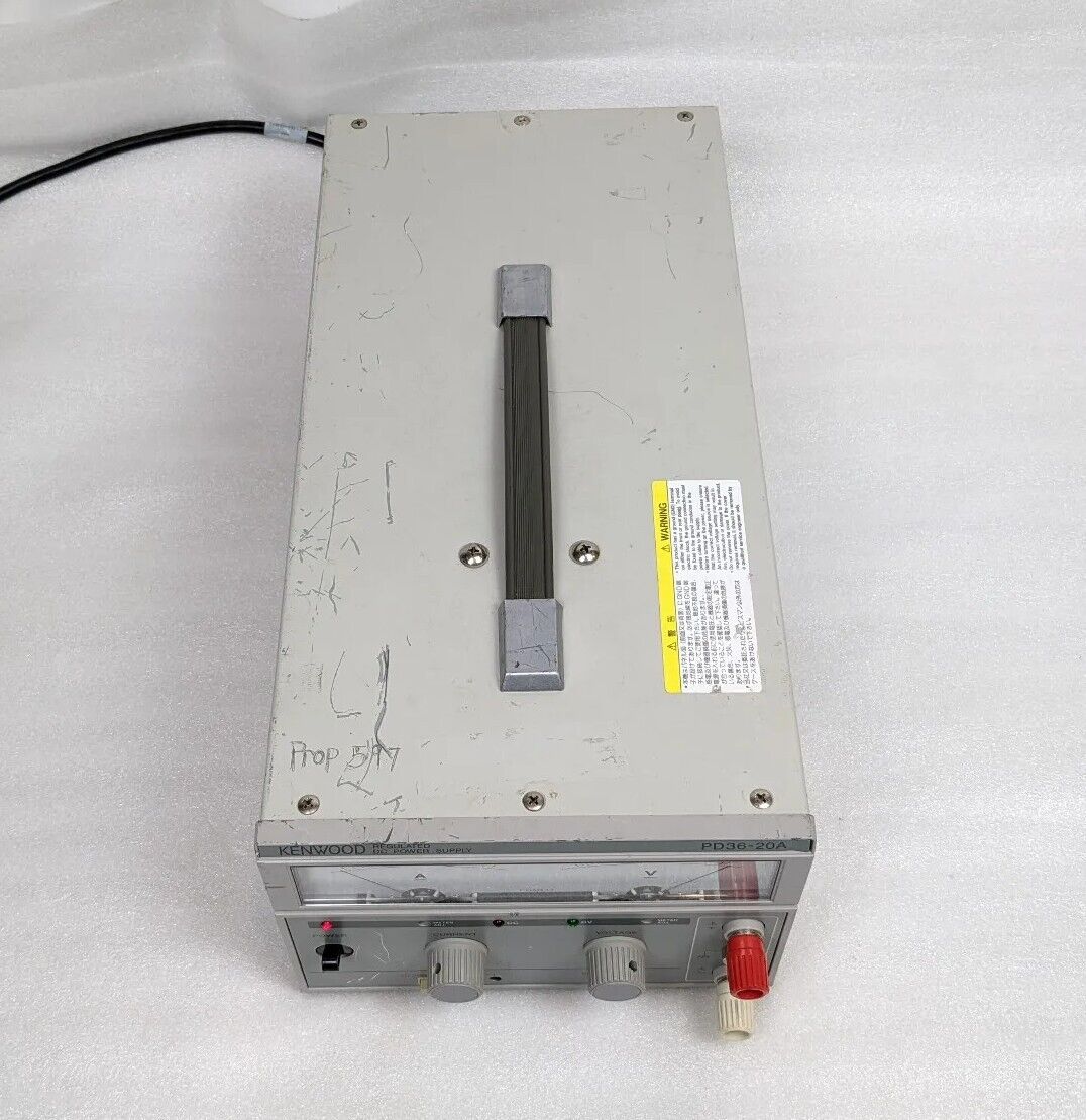 Kenwood PD36-20AD Regulated DC Power Supply 0-36 Volts / 0-20 Amp - Load Tested