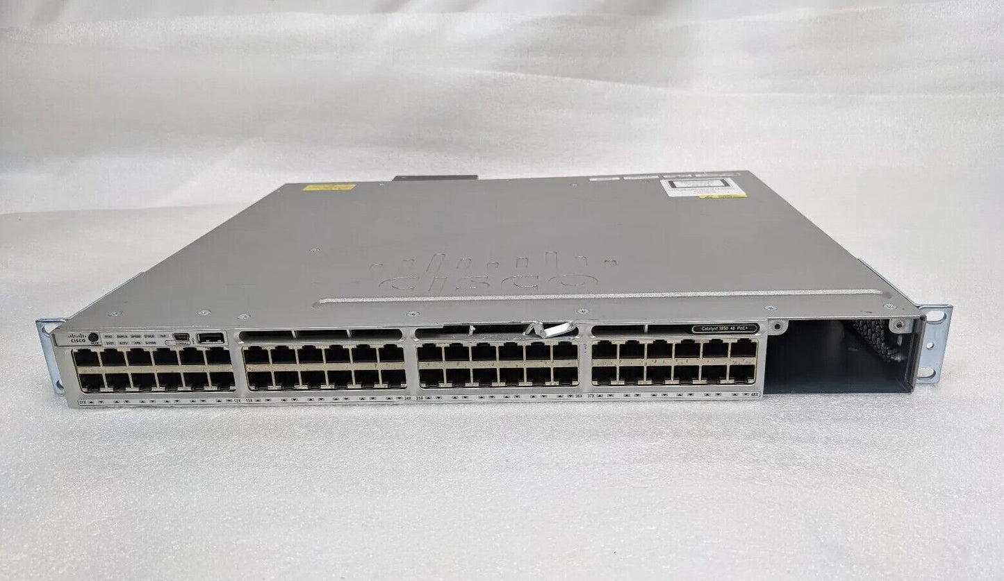 Untested | Cisco Catalyst WS-C3850-48PW-SZ 48 Port PoE+ Gigabit Switch