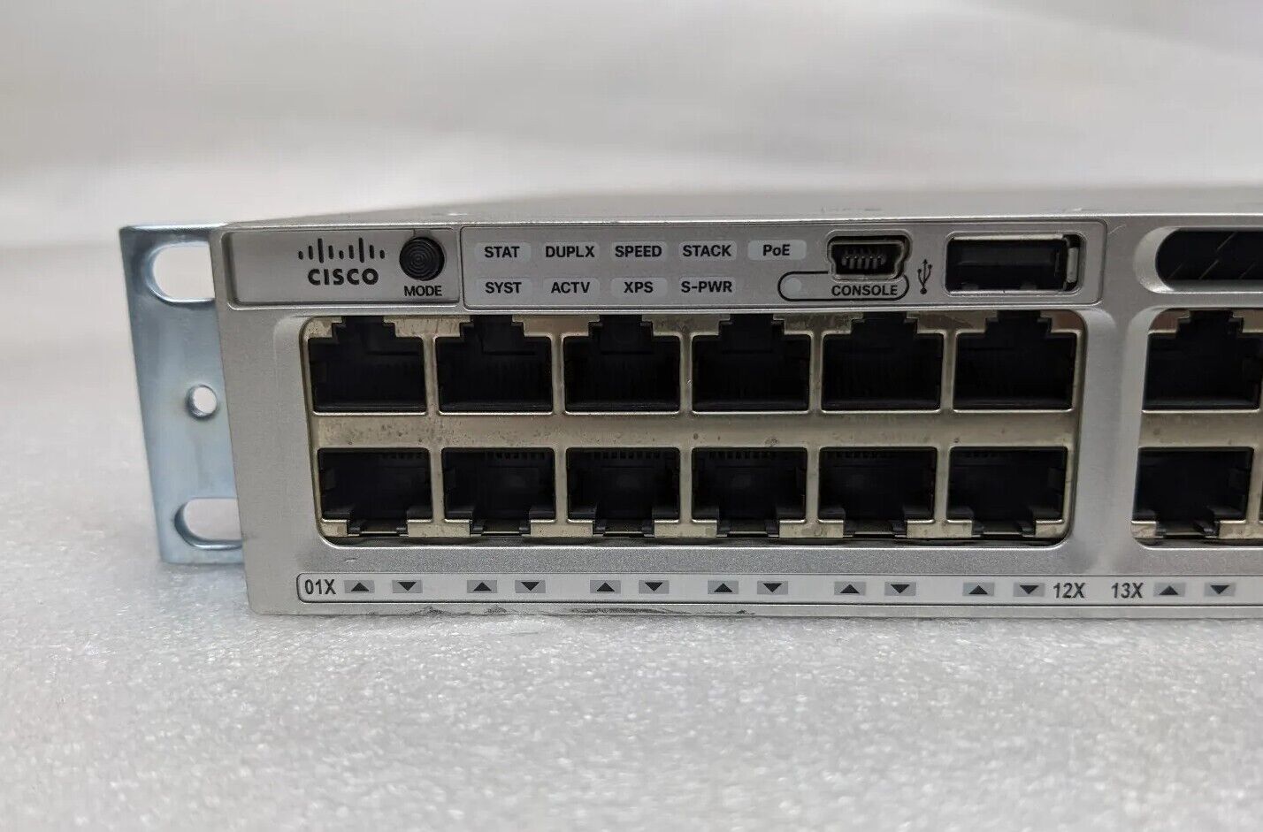 Untested | Cisco Catalyst WS-C3850-48PW-SZ 48 Port PoE+ Gigabit Switch