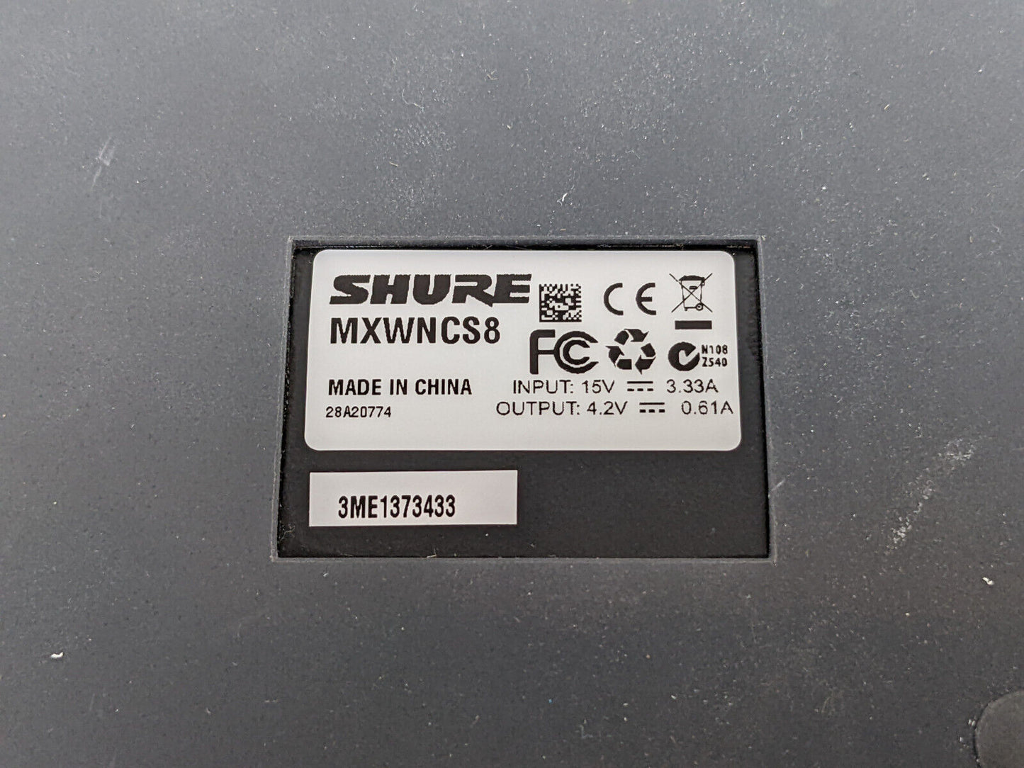 Shure MXWNCS8 Networked Charging Station w/ x8 MXW6/C Z10 Wireless Transmitters