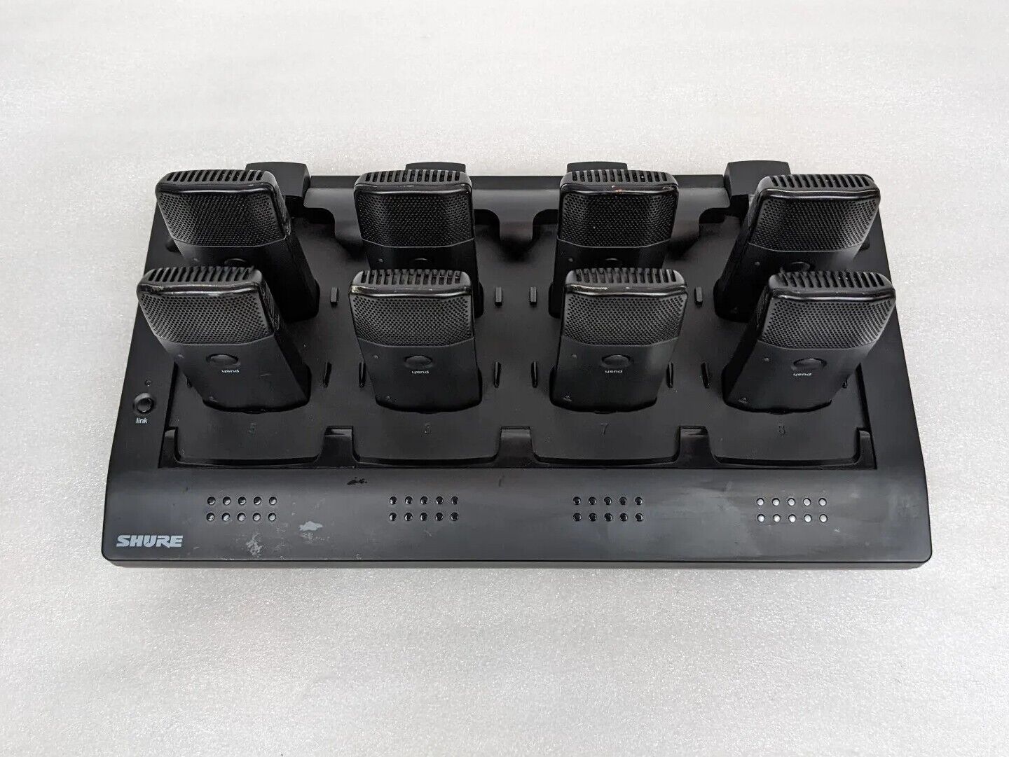 Shure MXWNCS8 Networked Charging Station w/ x8 MXW6/C Z10 Wireless Transmitters