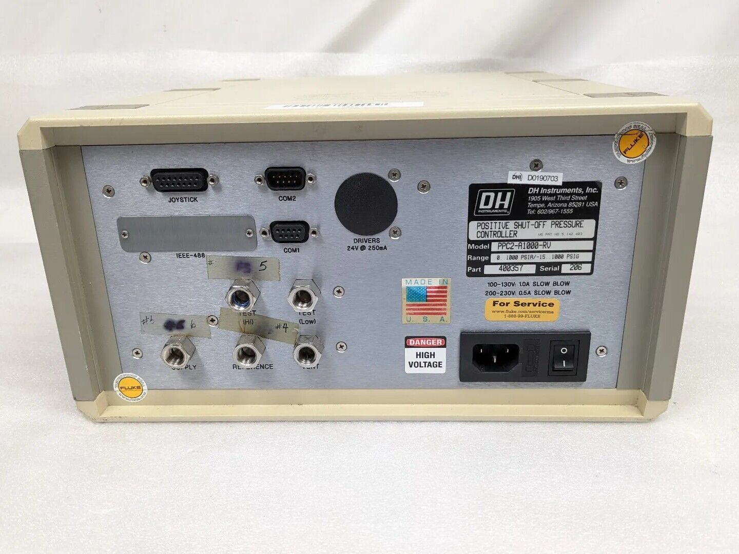 DHI/DH Instruments PPC2 Positive Shutoff Pressure Controller/Calibrator