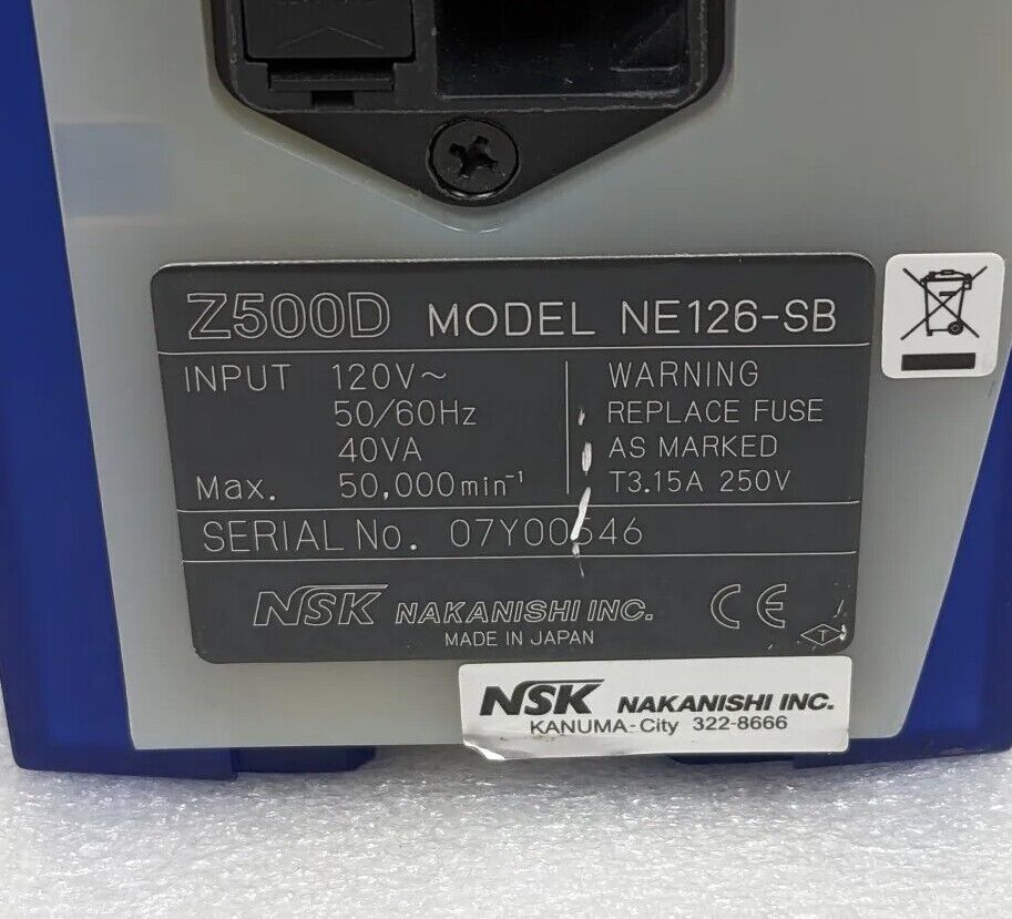 NSK Z500D Bench Top Tower Lab System