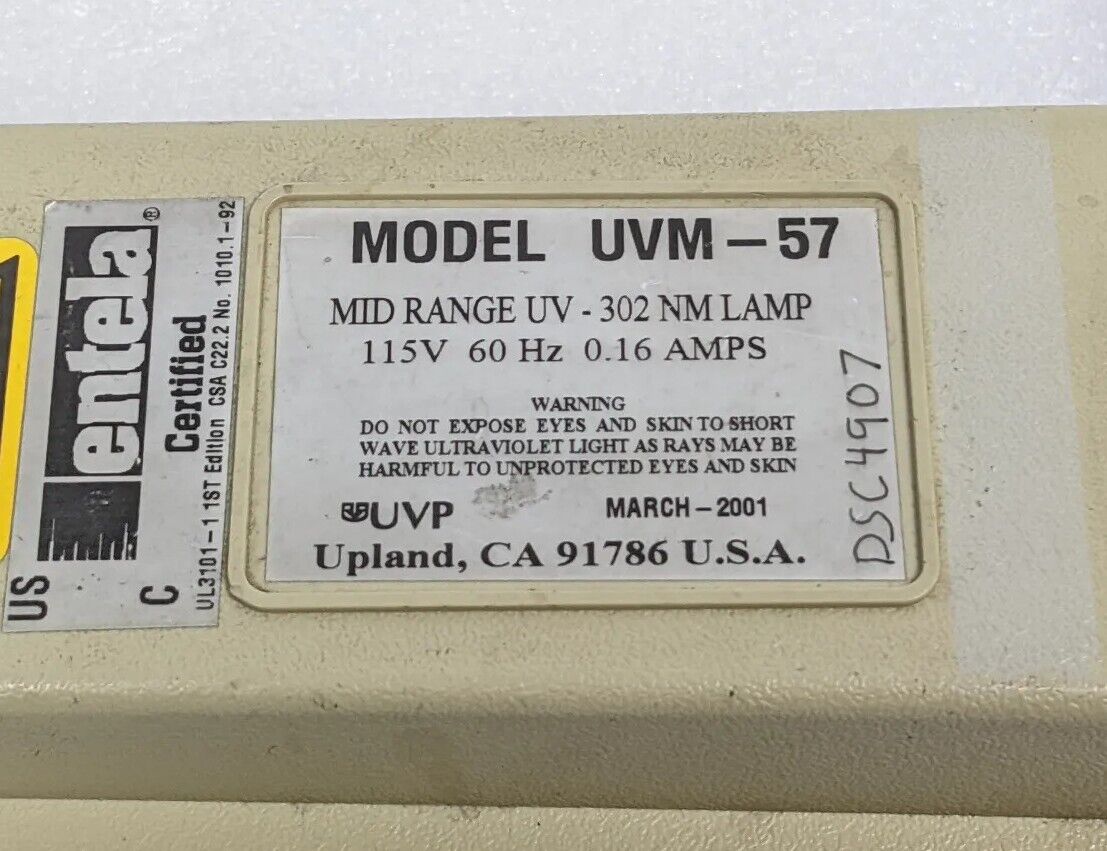 UVP UVM-57 Mid Range UV-302 nm Handheld Lamp