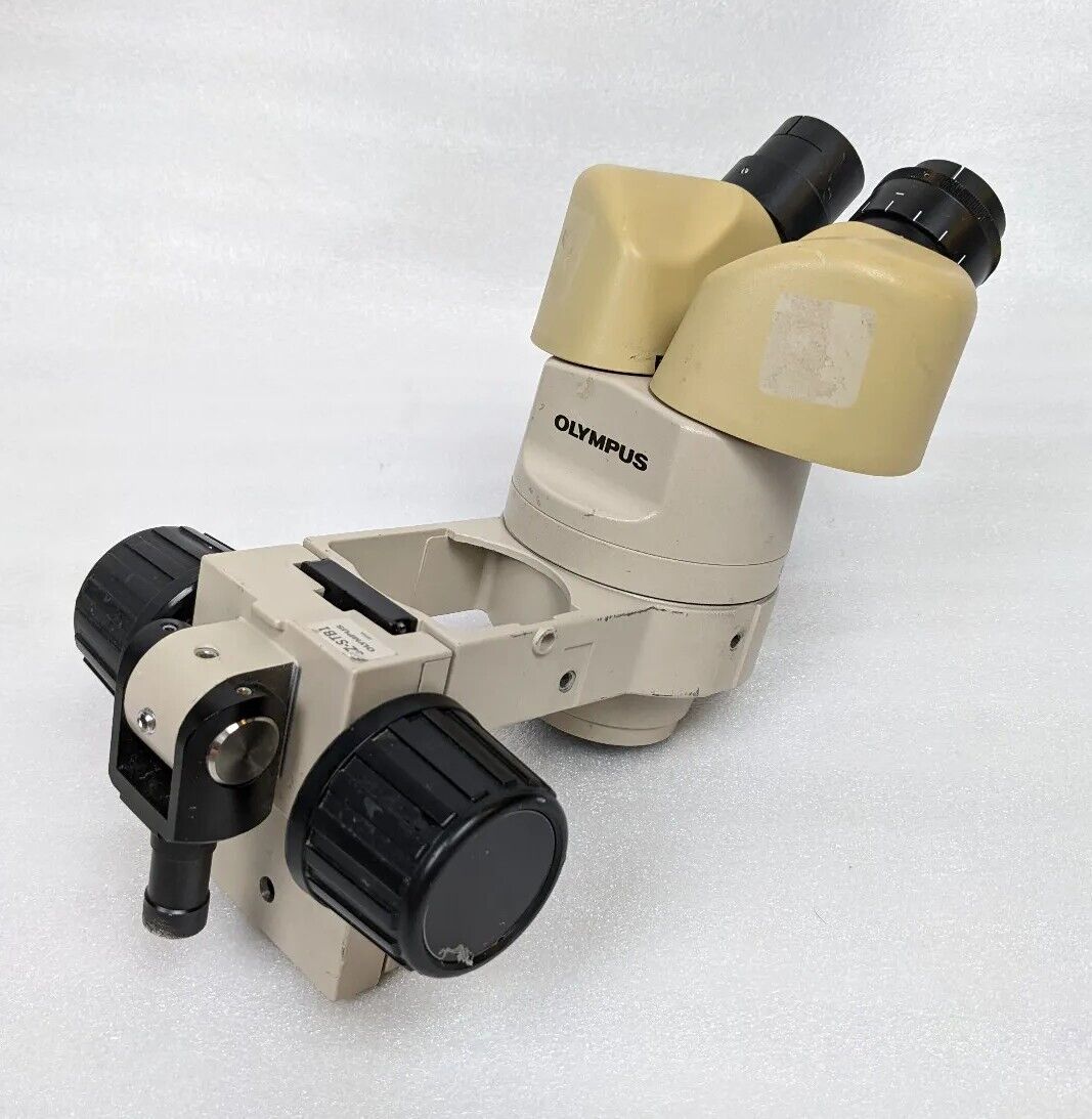 Olympus SF10 Microscope Binocular Head w/ SZ-STB1 Focusing Head Mount