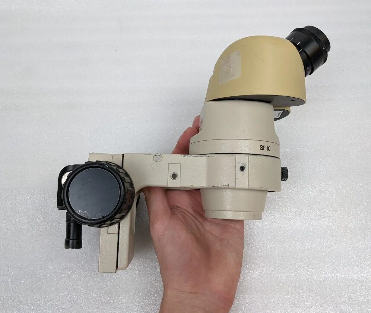 Olympus SF10 Microscope Binocular Head w/ SZ-STB1 Focusing Head Mount