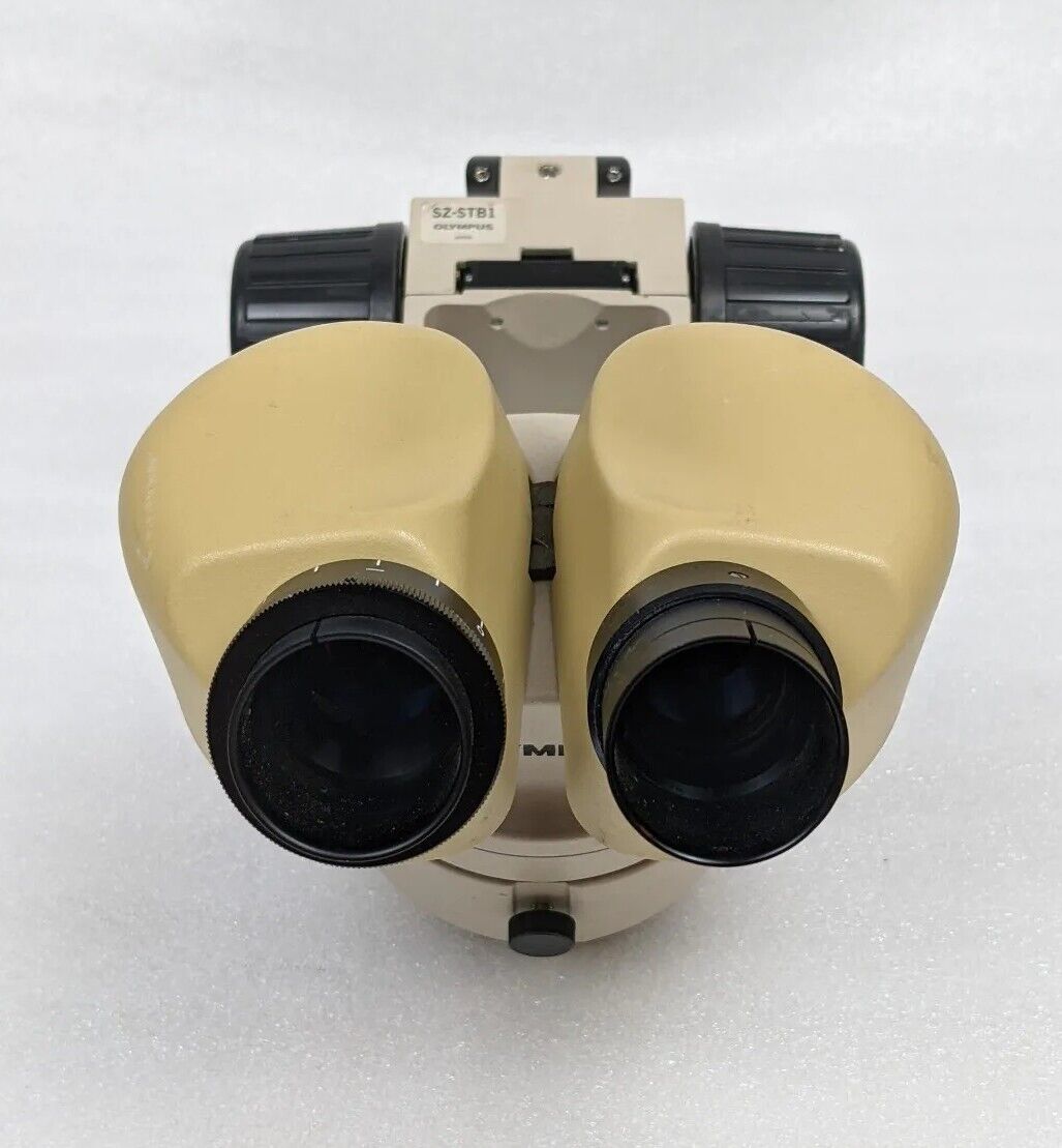 Olympus SF10 Microscope Binocular Head w/ SZ-STB1 Focusing Head Mount