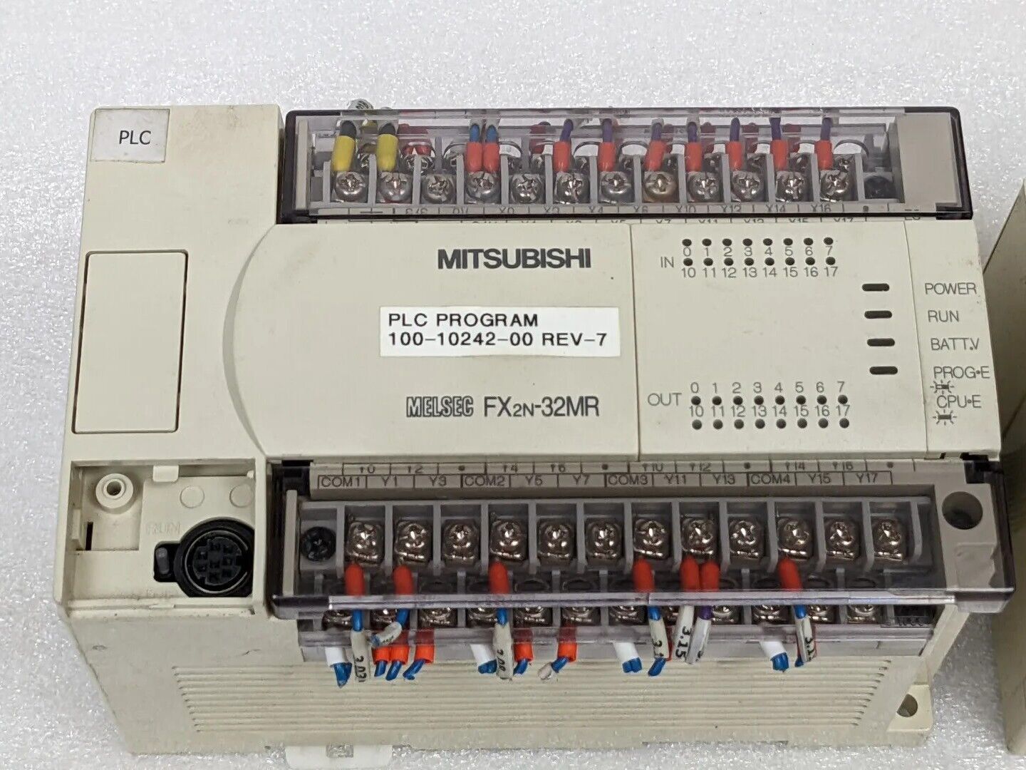 Untested | Mitsubishi FX2N-32MR Logic Controller Module w/ FX2N-16EX-ES/UL