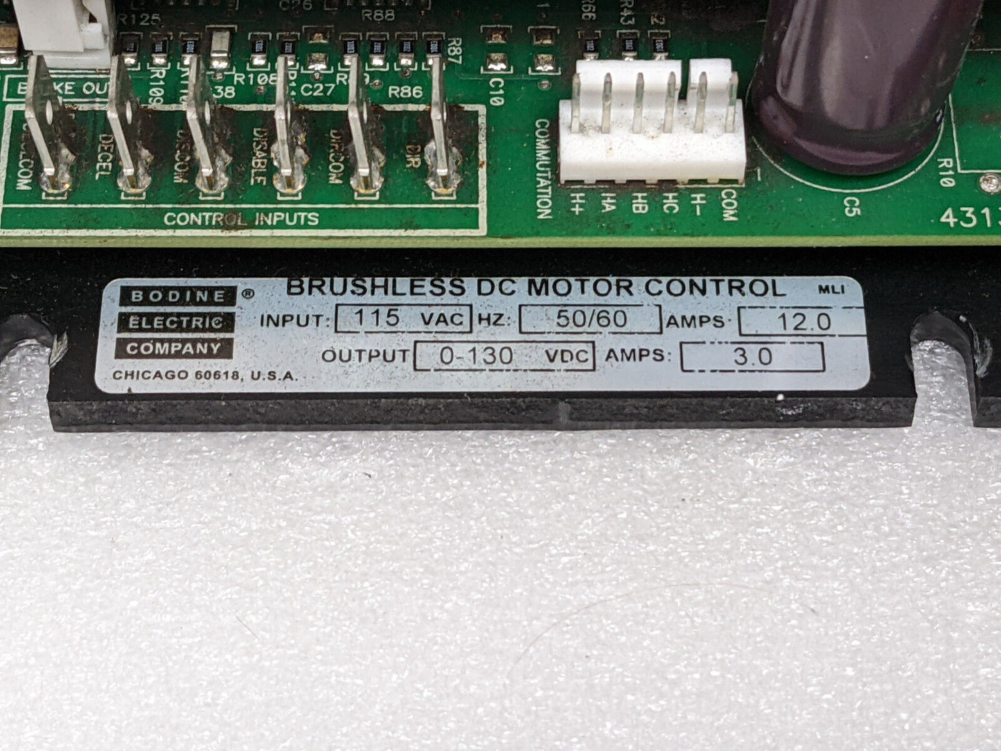 Bodine Electric ABL-3911C Brushless DC Motor Control